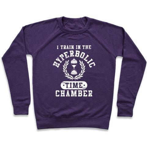 Virgin Teez  Pullover Crewneck Sweatshirt / x-small / Purple HYPERBOLIC TIME CHAMBER (DISTRESSED) CREWNECK SWEATSHIRT