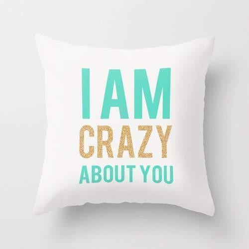 The Pillow pillows I am crzy aboutt you Pillow