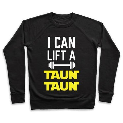 Virgin Teez  Pullover Crewneck Sweatshirt / x-small / Black I CAN LIFT A TAUNTAUN CREWNECK SWEATSHIRT