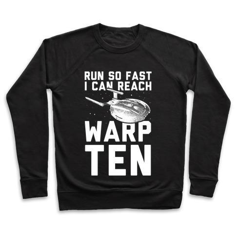 Virgin Teez  Pullover Crewneck Sweatshirt / x-small / Black I CAN REACH WARP TEN CREWNECK SWEATSHIRT