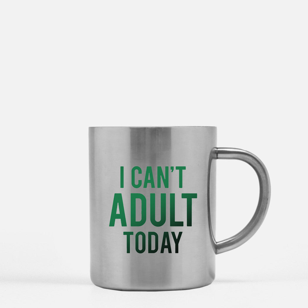 I Can't Adult Gold & Silver Mug