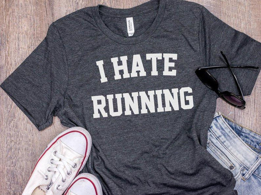 Virgin Teez T-SHIRT I Hate Running T-shirt