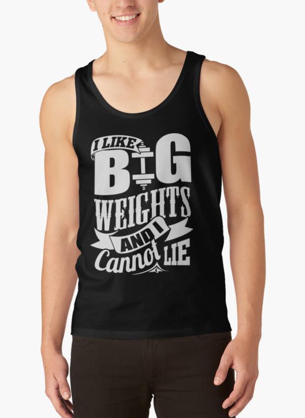 Ali Ahsan Tank Tops I Like Big Weights & I Cannot Lie Gym Fitness