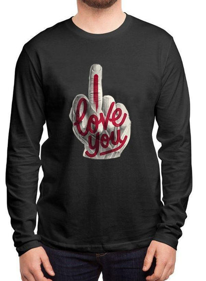 M Nidal Khan T-shirt SMALL / Black I Love You Full Sleeves T-shirt