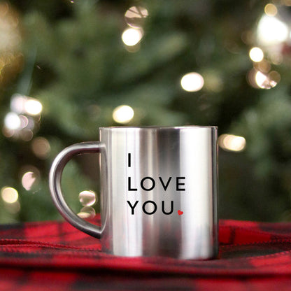 I Love You Gold & Silver Mug