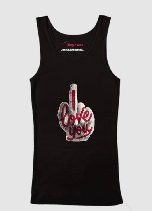 M Nidal Khan Tank Top SMALL / Black I Love You Tank Top