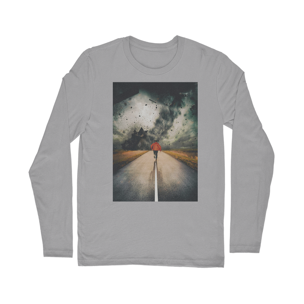 VIRGIN TEEZ Long sleeves T-shirt Light Grey / Unisex / S I Walk Alone Classic Long Sleeve T-Shirt