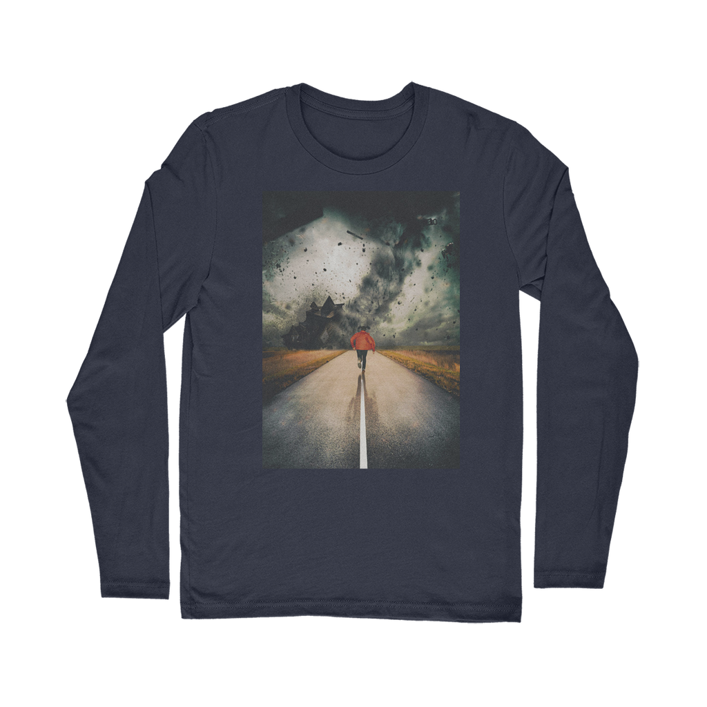 VIRGIN TEEZ Long sleeves T-shirt NAVY / Unisex / S I Walk Alone Classic Long Sleeve T-Shirt