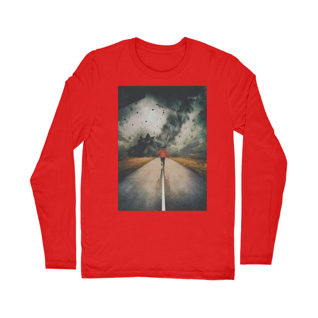 VIRGIN TEEZ Long sleeves T-shirt Red / Unisex / S I Walk Alone Classic Long Sleeve T-Shirt