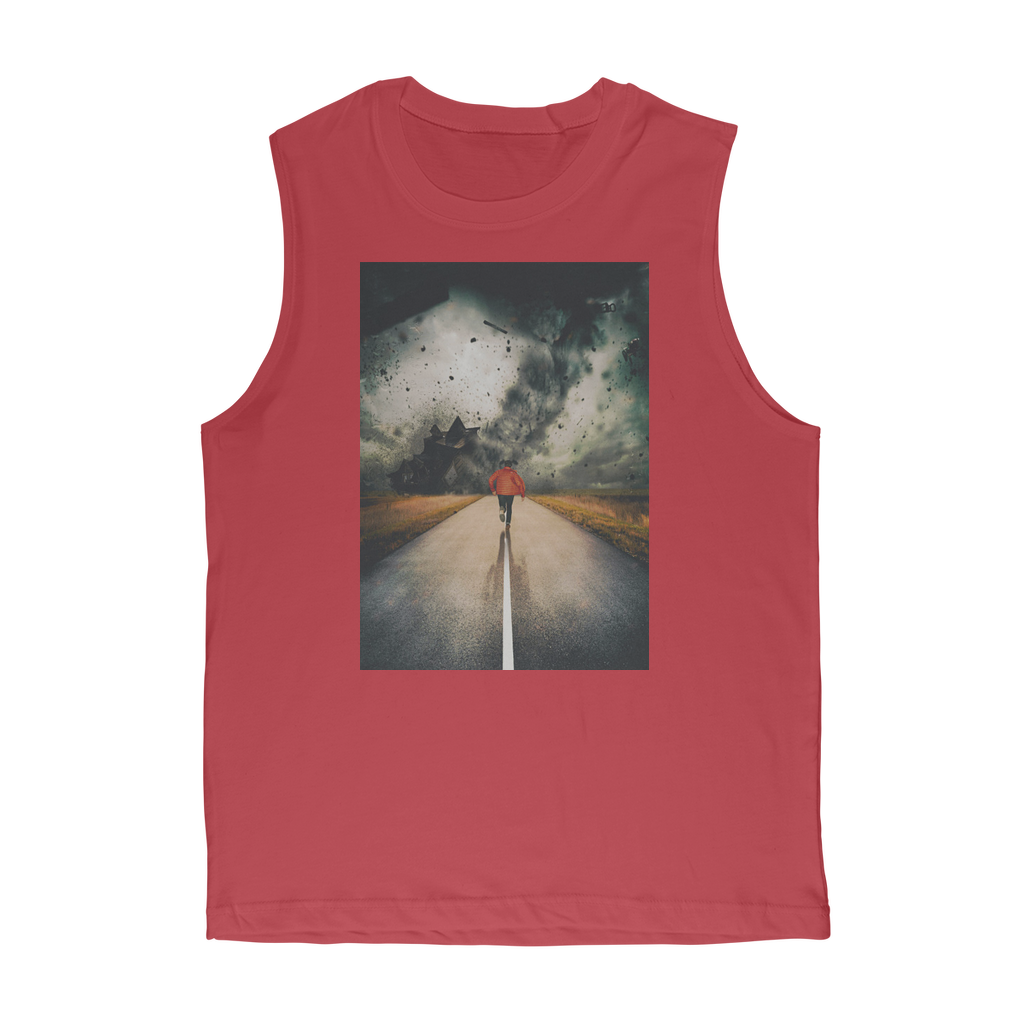 VIRGIN TEEZ Tank Top Red / Unisex / S I Walk Alone Premium Adult Muscle Top