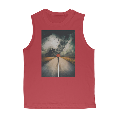 VIRGIN TEEZ Tank Top Red / Unisex / S I Walk Alone Premium Adult Muscle Top