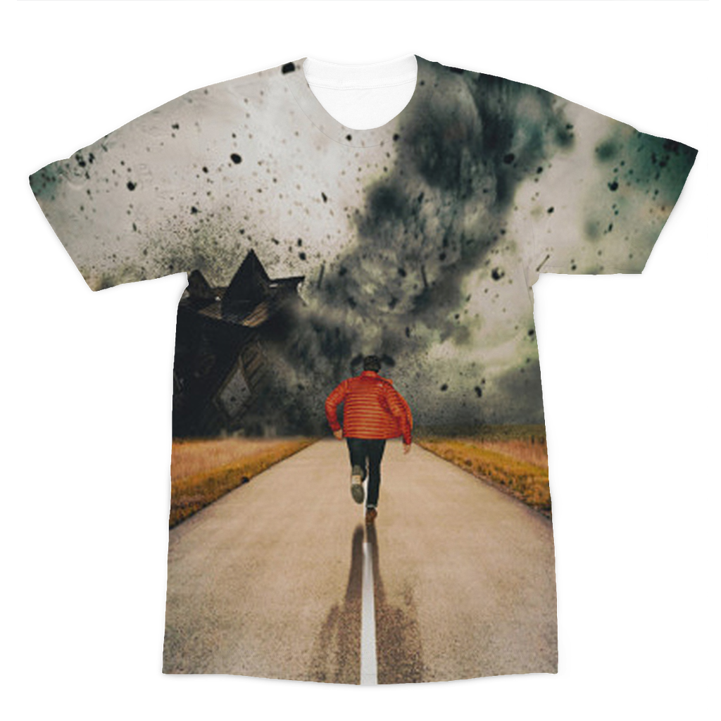 VIRGIN TEEZ Sublimation Men T-Shirt XS I Walk Alone Premium Sublimation Adult T-Shirt