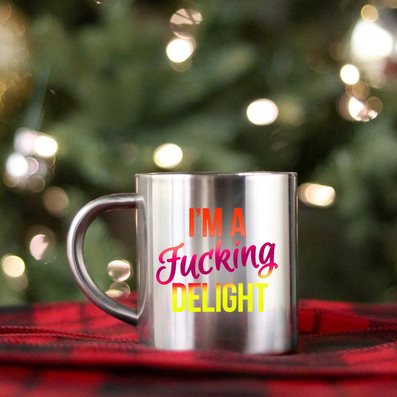 Im A Fucking Delight Gold & Silver Mug