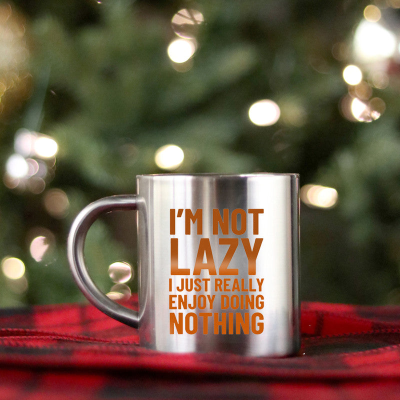 Im Not Lazy I Just Really Enjoy Doing Nothing Gold & Silver Mug