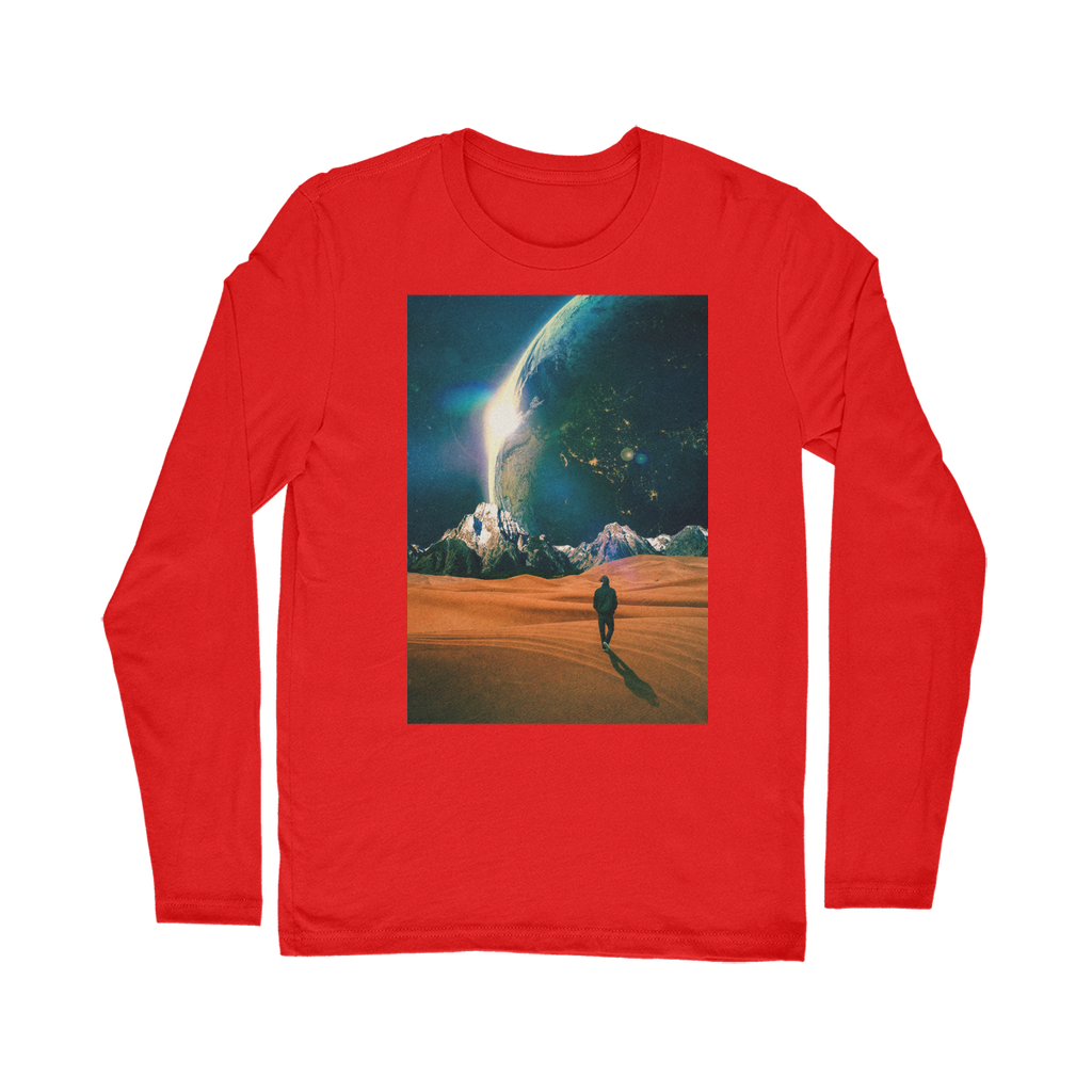 VIRGIN TEEZ Long sleeves T-shirt Red / Unisex / S In the Middle of No where Classic Long Sleeve T-Shirt