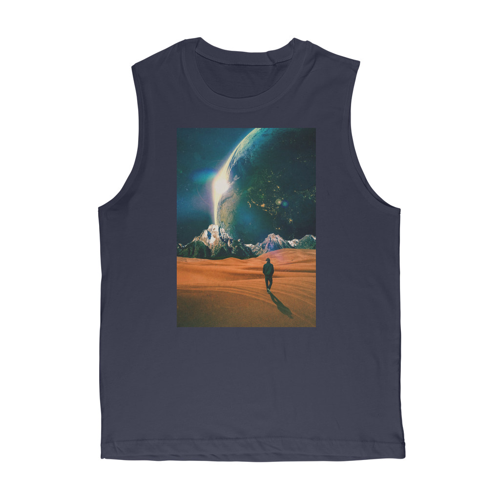 VIRGIN TEEZ Tank Top Navy / Unisex / S In the Middle of No where Premium Adult Muscle Top