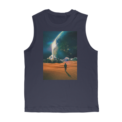 VIRGIN TEEZ Tank Top Navy / Unisex / S In the Middle of No where Premium Adult Muscle Top