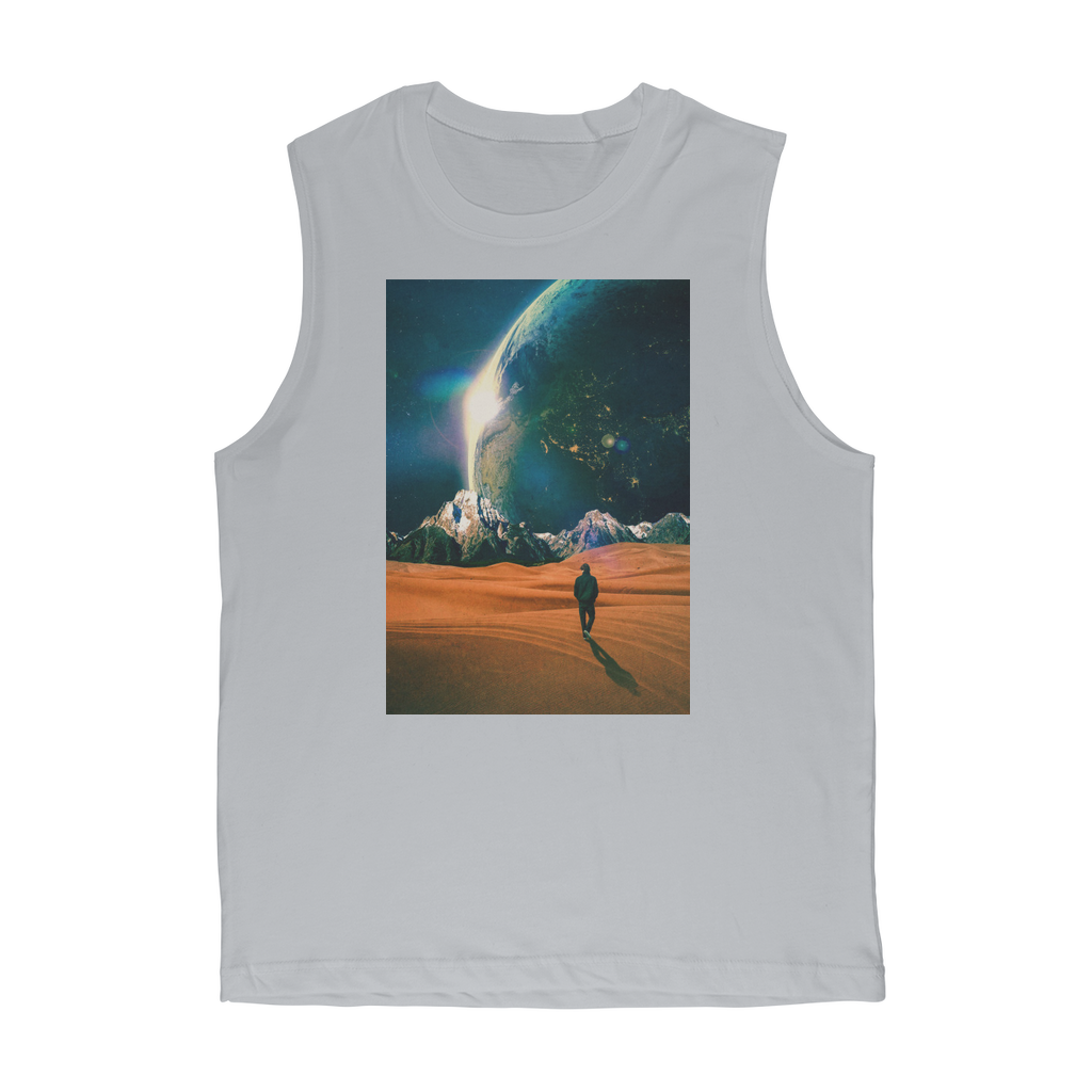 VIRGIN TEEZ Tank Top Light Grey / Unisex / S In the Middle of No where Premium Adult Muscle Top