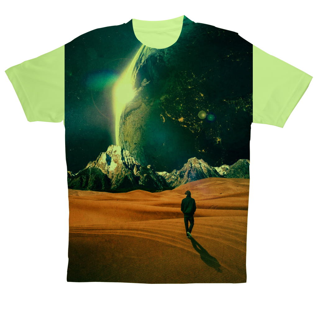 VIRGIN TEEZ Sublimation Men T-Shirt Electric Green / XS In the Middle of No where Sublimation Performance Adult T-Shirt