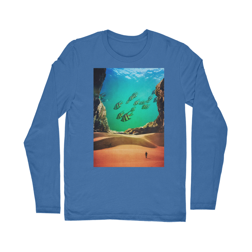 VIRGIN TEEZ Long sleeves T-shirt Royal / Unisex / S Inside the Cave Classic Long Sleeve T-Shirt