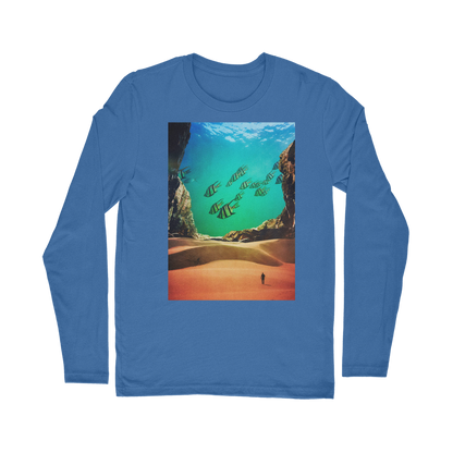 VIRGIN TEEZ Long sleeves T-shirt Royal / Unisex / S Inside the Cave Classic Long Sleeve T-Shirt