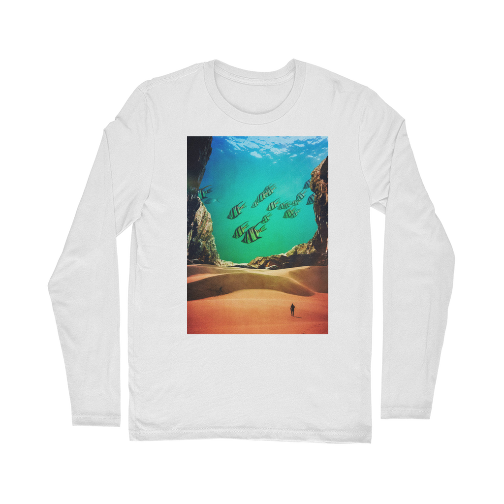 VIRGIN TEEZ Long sleeves T-shirt White / Unisex / S Inside the Cave Classic Long Sleeve T-Shirt