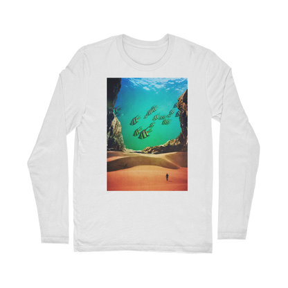 VIRGIN TEEZ Long sleeves T-shirt White / Unisex / S Inside the Cave Classic Long Sleeve T-Shirt