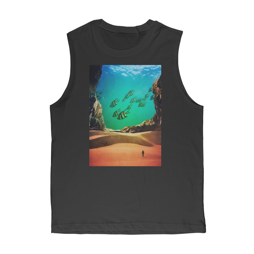 VIRGIN TEEZ Tank Top Black / Unisex / S Inside the Cave Premium Adult Muscle Top