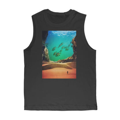 VIRGIN TEEZ Tank Top Black / Unisex / S Inside the Cave Premium Adult Muscle Top