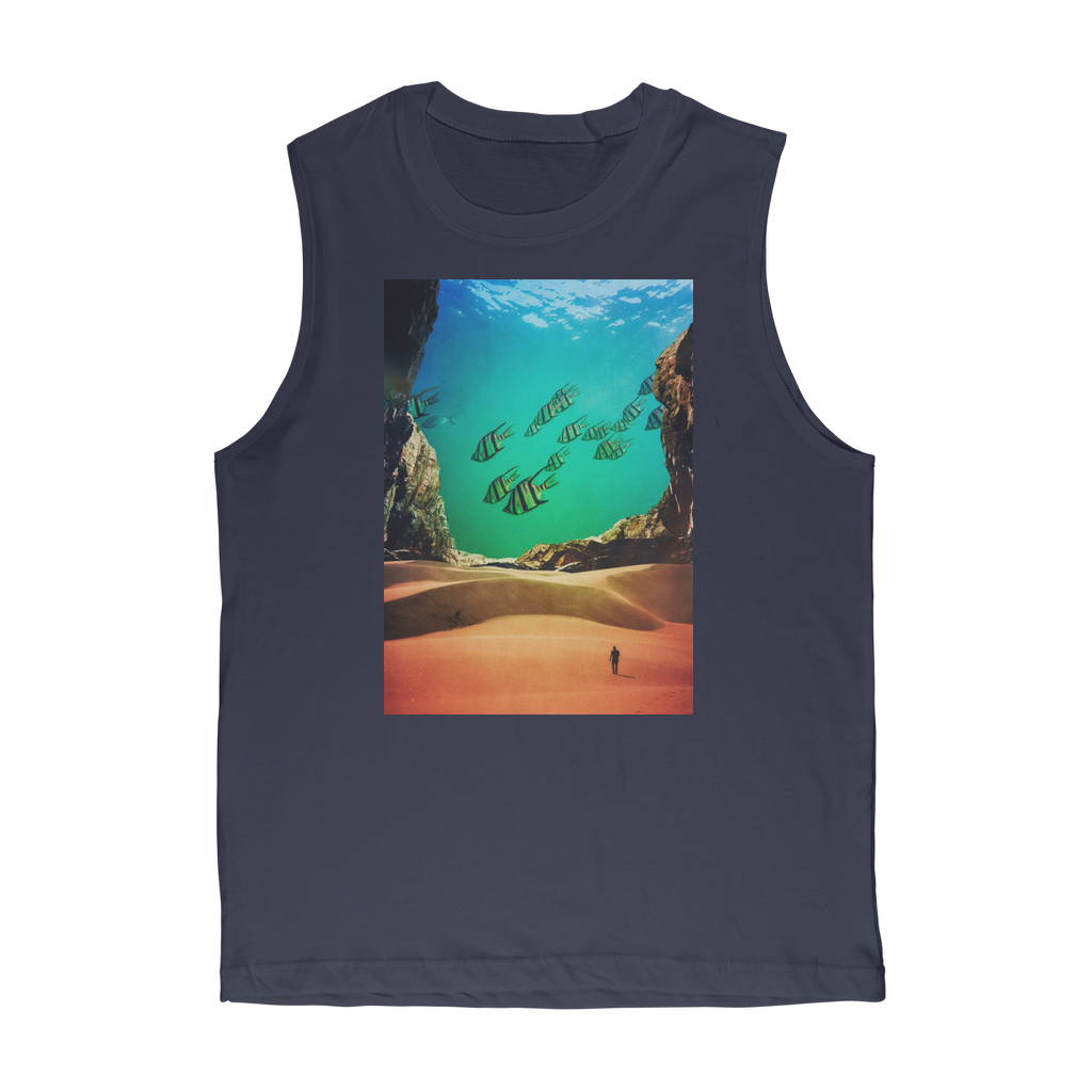 VIRGIN TEEZ Tank Top Navy / Unisex / S Inside the Cave Premium Adult Muscle Top