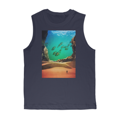 VIRGIN TEEZ Tank Top Navy / Unisex / S Inside the Cave Premium Adult Muscle Top