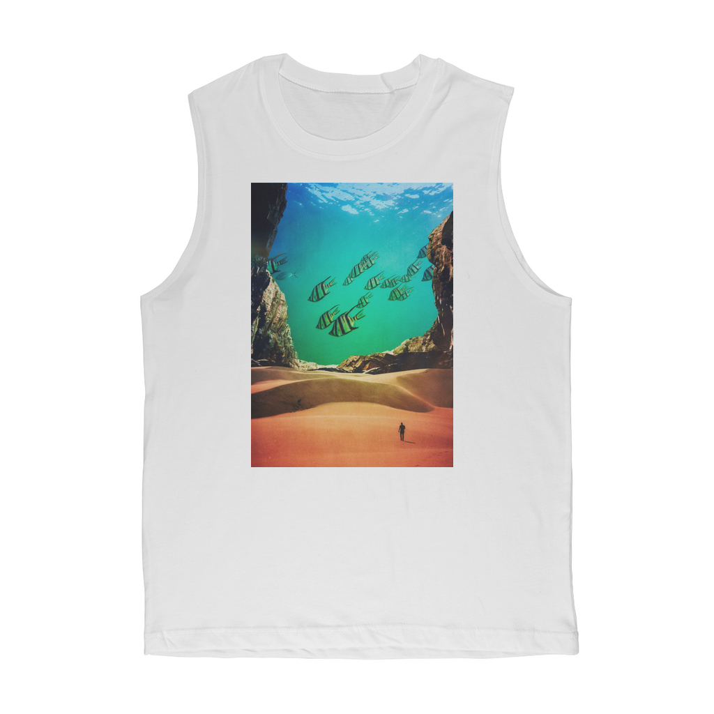 VIRGIN TEEZ Tank Top White / Unisex / S Inside the Cave Premium Adult Muscle Top