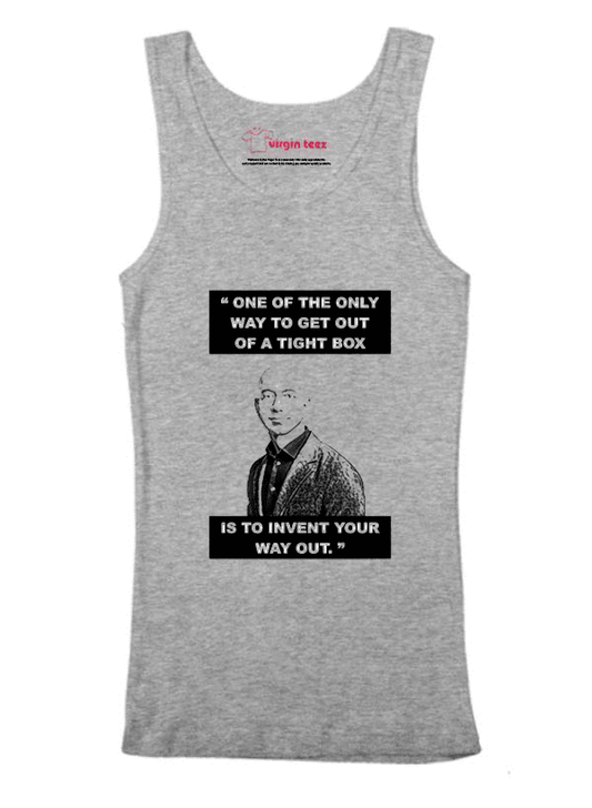 Virgin Teez Tank Top Invent Your Way Out Tank Top