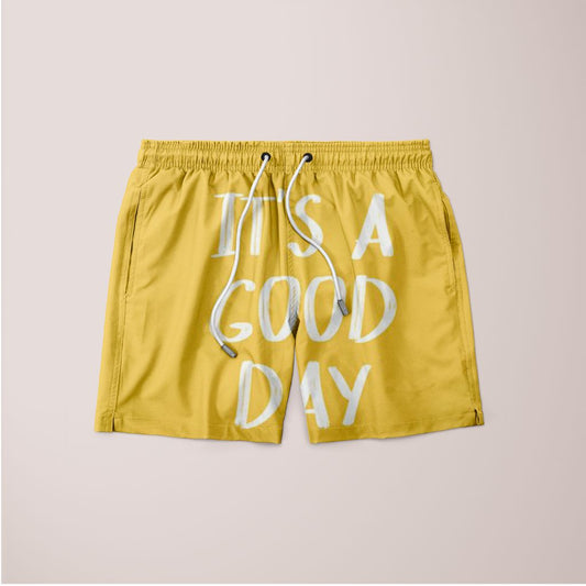 Its a good day to be happy yellow prints Shorts