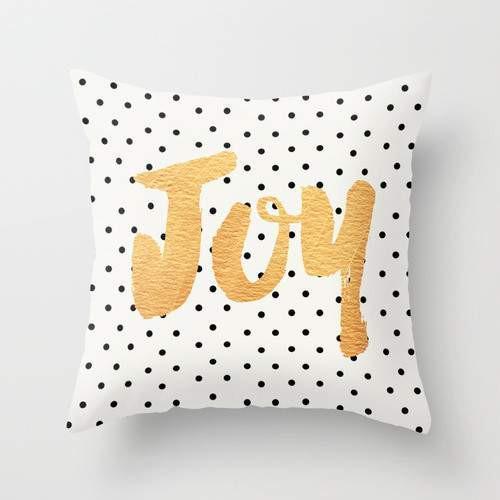 The Pillow pillows Joy - Polka dots and gold Pillow