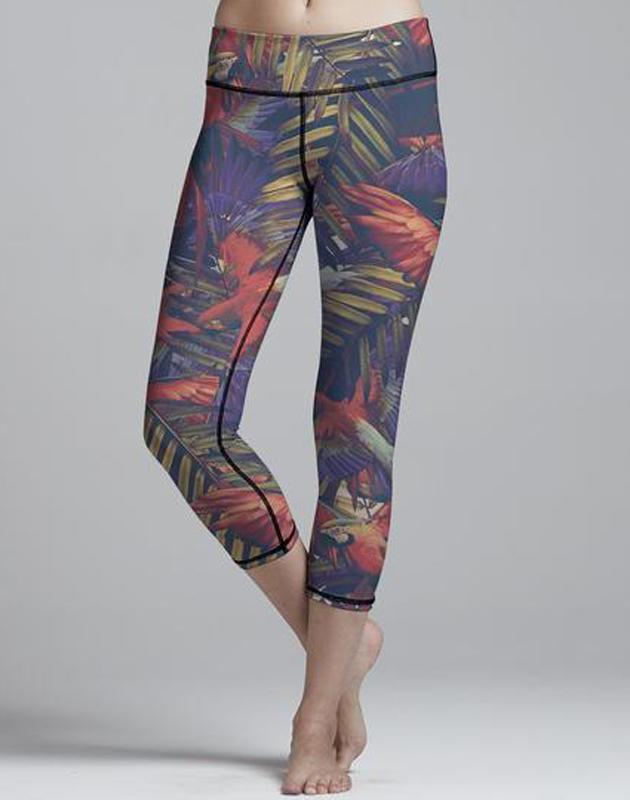 Virgin Teez Leggings Small Jungle Bird Legging