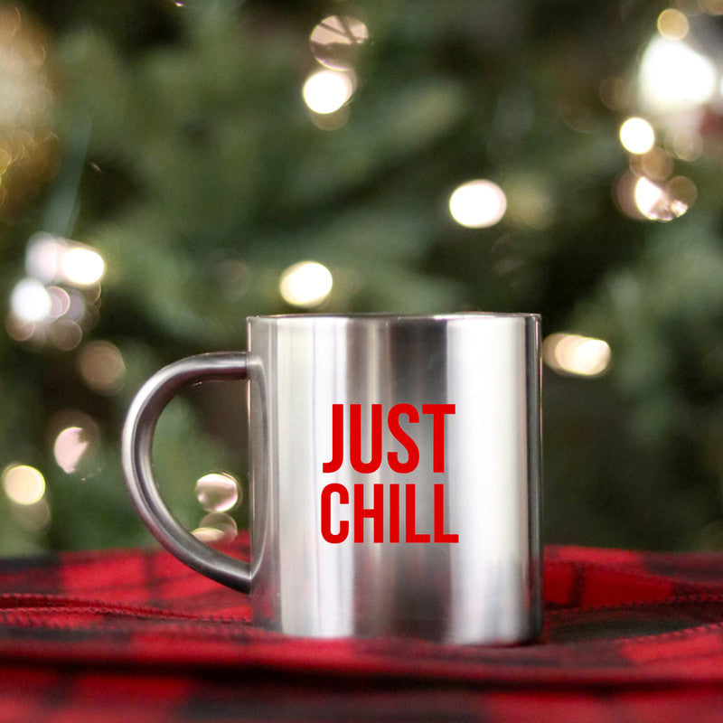 Just Chill Gold & Silver Mug