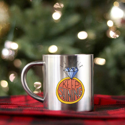 Keep Shining Gold & Silver Mug