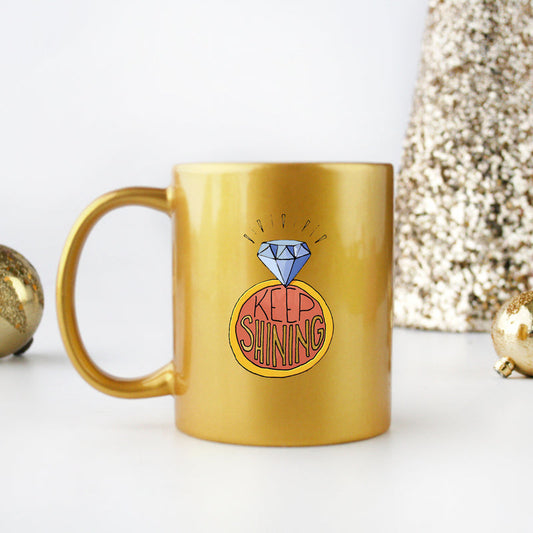 Keep Shining Gold & Silver Mug