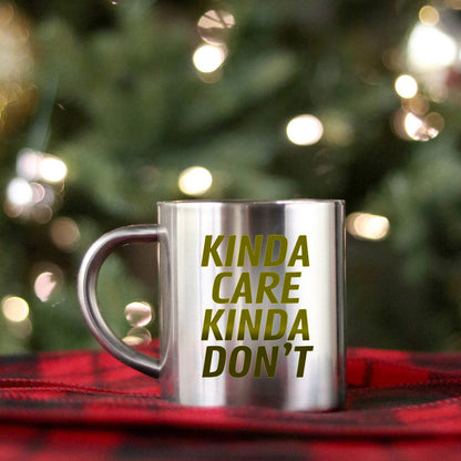 Kinda Care Kinda Dont Gold & Silver Mug