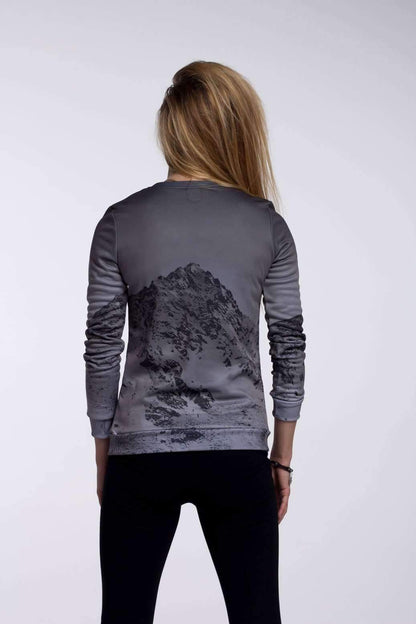 Sadaf Hamid Sweat Shirt King protea flowers watercolor illustration Fitted Waist Sweater Women