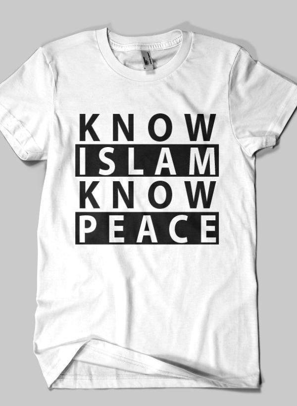 Fahad Khan T-shirt SMALL / White Know Islam Islamic Half Sleeves T-shirt