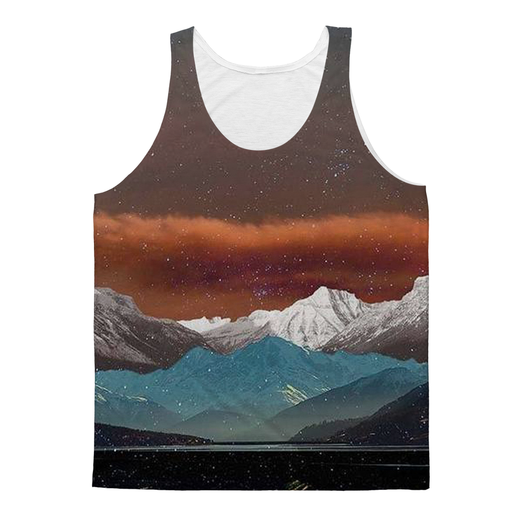 VIRGIN TEEZ Tank Top XS Landscape Collage No. 2 Classic Sublimation Adult Tank Top