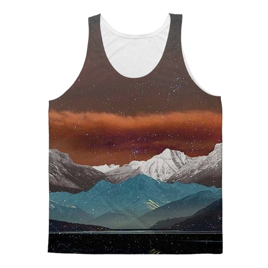 VIRGIN TEEZ Tank Top XS Landscape Collage No. 2 Classic Sublimation Adult Tank Top