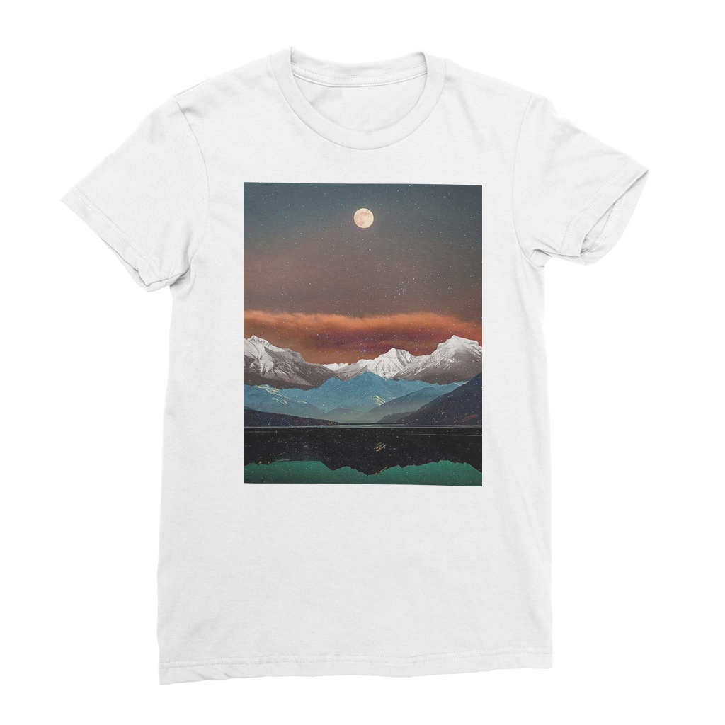 VIRGIN TEEZ Women T-Shirt White / Female / S Landscape Collage No. 2 Premium Jersey Women's T-Shirt