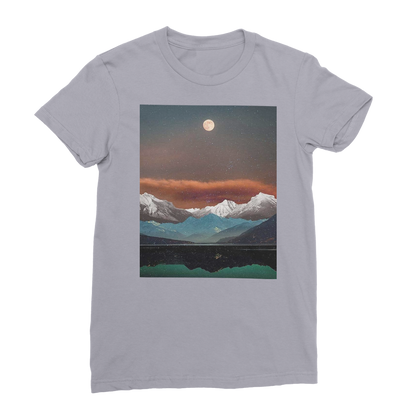 VIRGIN TEEZ Women T-Shirt Light Grey / Female / S Landscape Collage No. 2 Premium Jersey Women's T-Shirt