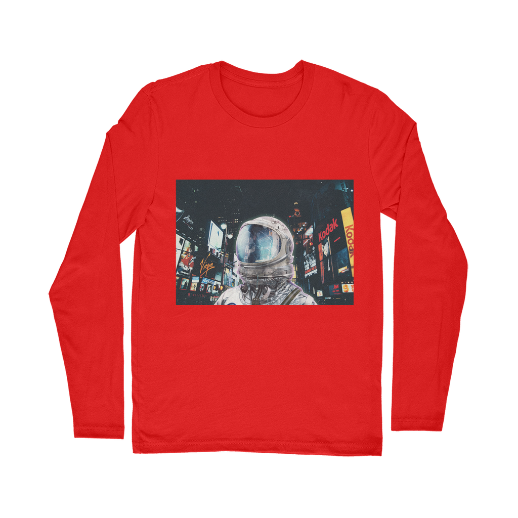 VIRGIN TEEZ Long sleeves T-shirt Red / Unisex / S Late Night Life Classic Long Sleeve T-Shirt