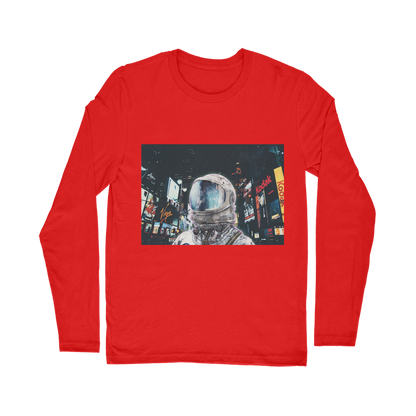 VIRGIN TEEZ Long sleeves T-shirt Red / Unisex / S Late Night Life Classic Long Sleeve T-Shirt