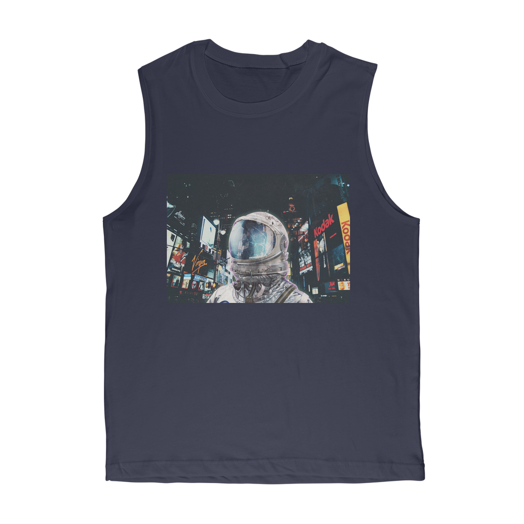 VIRGIN TEEZ Tank Top Navy / Unisex / S Late Night Life Premium Adult Muscle Top