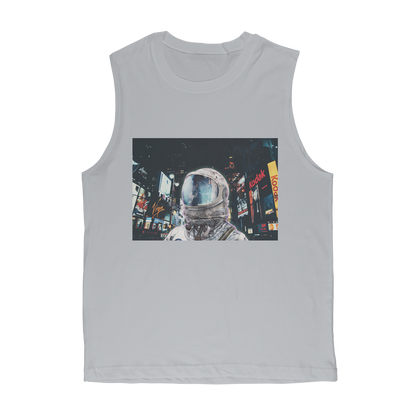 VIRGIN TEEZ Tank Top Light Grey / Unisex / S Late Night Life Premium Adult Muscle Top